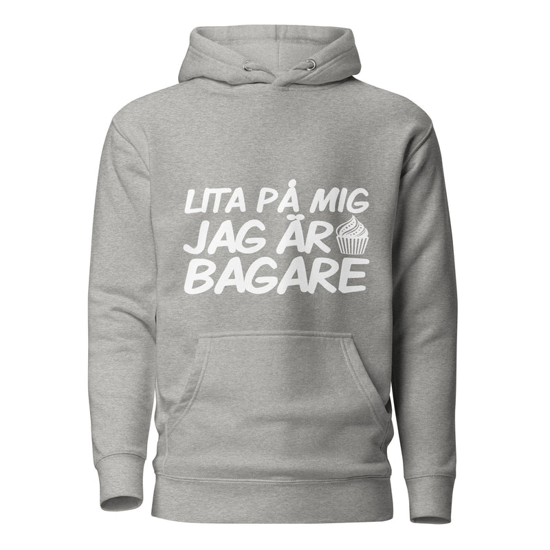 Hoodie med texten "Lita på mig, jag är bagare"