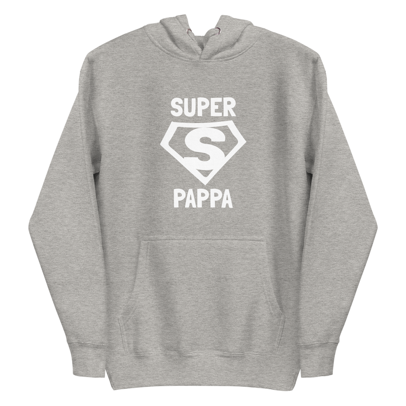 Hoodie med texten "SUPER PAPPA"