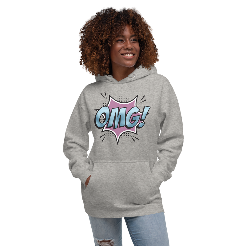 Hoodie med texten "OMG!"