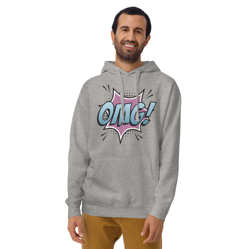 Hoodie med texten "OMG!"