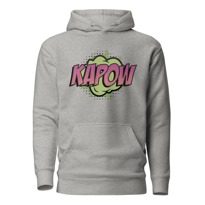 Hoodie med texten "KAPOW"