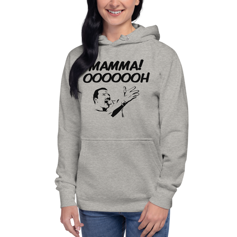 Hoodie med texten "MAMMA! OOOOOOH!"