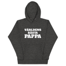 Hoodie med texten "Världens bästa pappa"