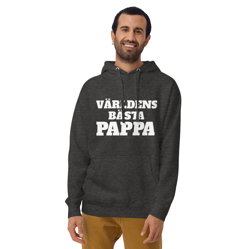 Hoodie med texten "Världens bästa pappa"