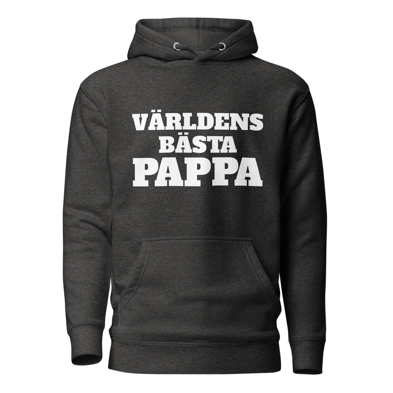 Hoodie med texten "Världens bästa pappa"