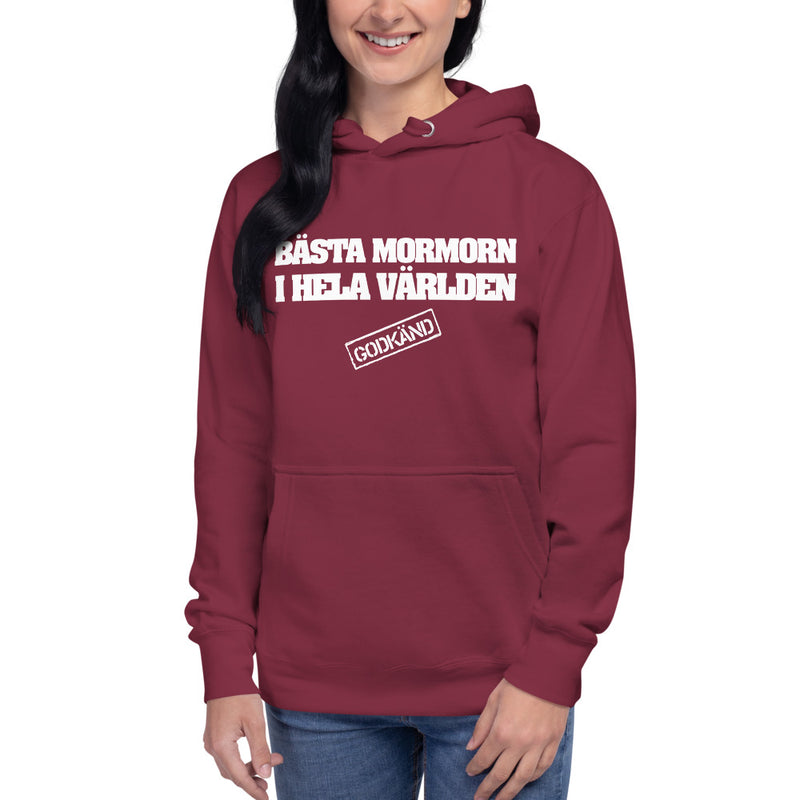 Hoodie med texten - "Bästa mormorn i hela världen"