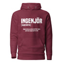 Hoodie med texten "INGENJÖR"