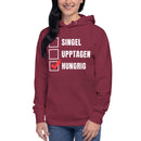 Sweatshirt med texten "Hungrig"