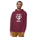 Hoodie med texten "SUPER PAPPA"