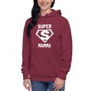 Hoodie med texten "SUPER MAMMA"