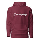 Hoodie med texten "I am the party"