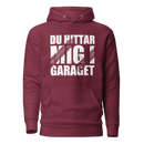 Hoodie med texten "Du hittar mig i garaget"