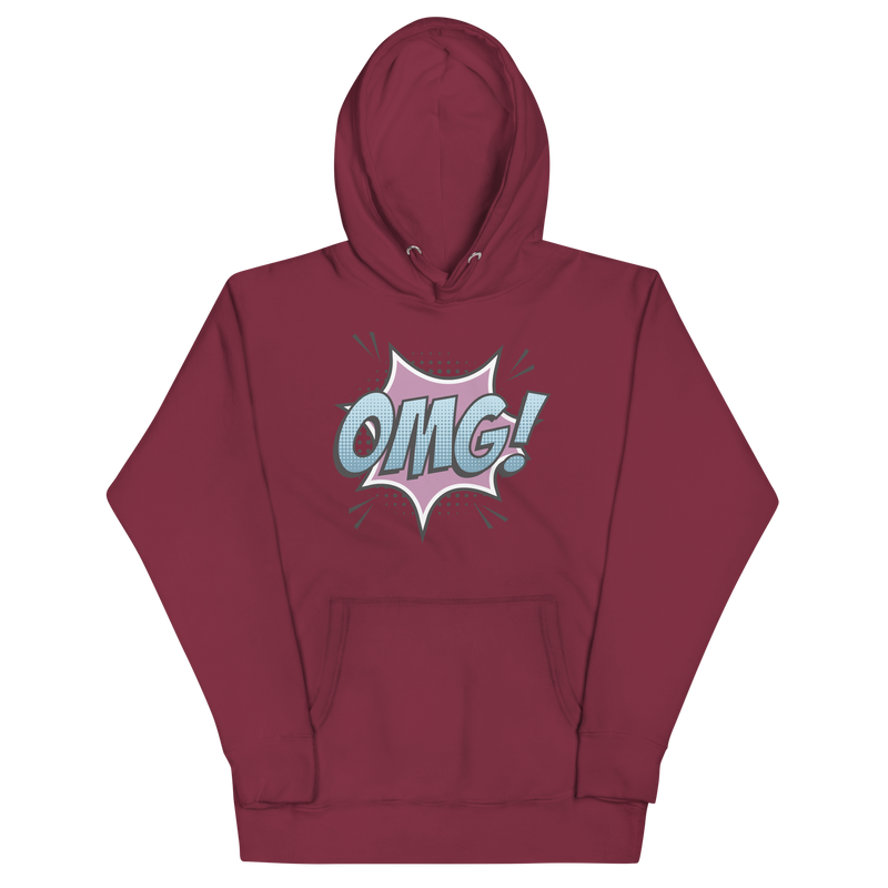 Hoodie med texten "OMG!"