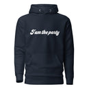 Hoodie med texten "I am the party"