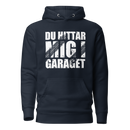 Hoodie med texten "Du hittar mig i garaget"
