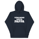 Hoodie med texten "Världens bästa pappa"