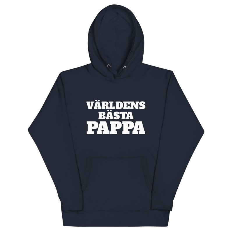 Hoodie med texten "Världens bästa pappa"