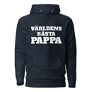 Hoodie med texten "Världens bästa pappa"