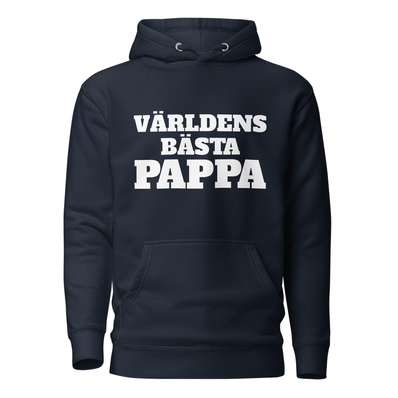 Hoodie med texten "Världens bästa pappa"