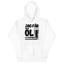 Hoodie med texten - "Jag får öl att försvinna"