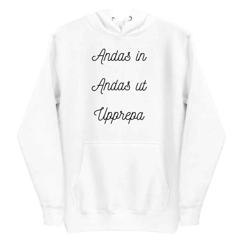Hoodie med texten - "Andas in"
