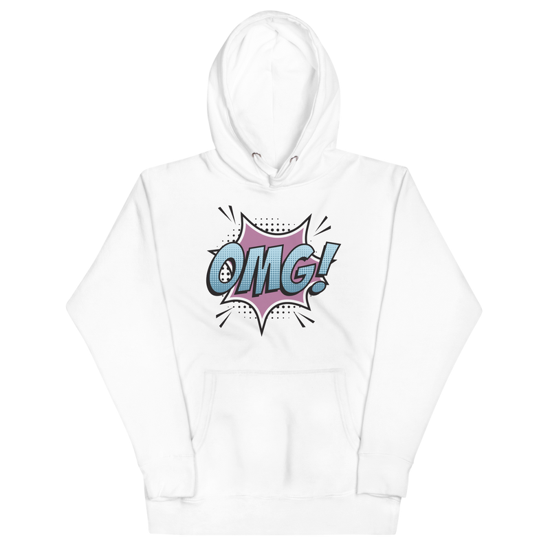 Hoodie med texten "OMG!"