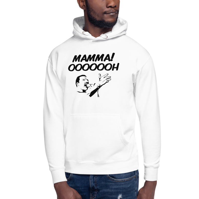 Hoodie med texten "MAMMA! OOOOOOH!"