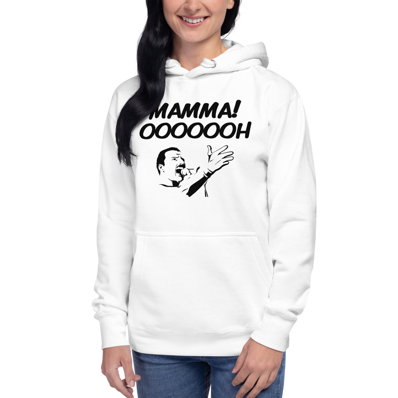 Hoodie med texten "MAMMA! OOOOOOH!"