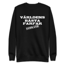 Svart sweatshirt med texten " Världens bästa farfar"
