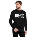 Svart sweatshirt med texten " ABCD"