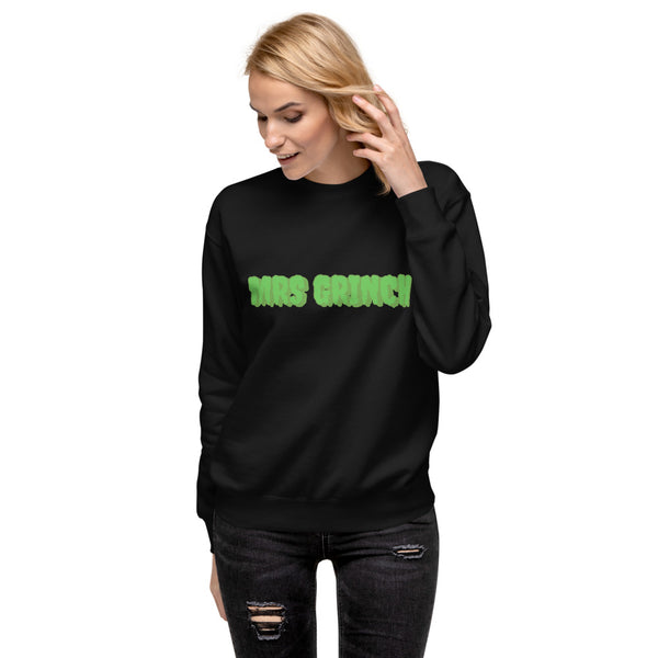 Sweatshirt med texten "Mrs Grinch"