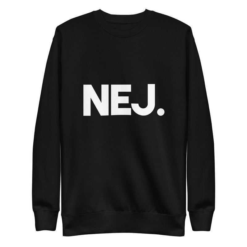 Sweatshirt med texten "NEJ."
