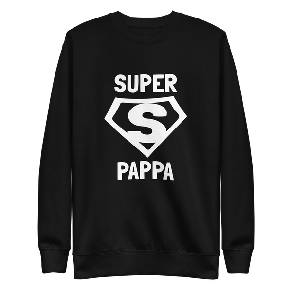 Sweatshirt med texten "SUPER PAPPA"