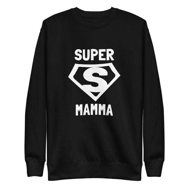 Sweatshirt med texten "SUPER MAMMA"