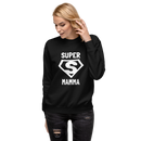 Sweatshirt med texten "SUPER MAMMA"