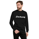 Sweatshirt med texten "I am the party"