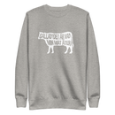 Sweatshirt med texten " Sallad? Det är vad min mat äter"