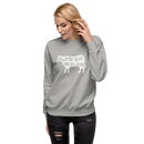 Sweatshirt med texten " Sallad? Det är vad min mat äter"