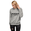 Sweatshirt med texten " Jag kan ha fel. Men antagligen inte."