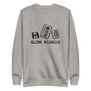 Sweatshirt med texten "Glöm aldrig"