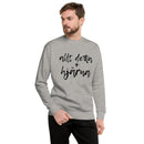 Sweatshirt med texten "Allt detta + hjärna"