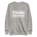 Sweatshirt med texten "Varning! Vresig gammal gubbe"