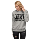 Sweatshirt med texten " Jag är inte alltid på jakt"