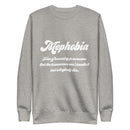 Sweatshirt med texten " Mephobia"