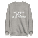 Sweatshirt med texten "Inget skrämmer mig längre"