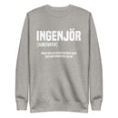 Sweatshirt med texten "INGENJÖR"