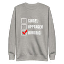 Sweatshirt med texten "Hungrig"