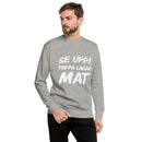 Sweatshirt med texten "Se upp! Pappa lagar mat"