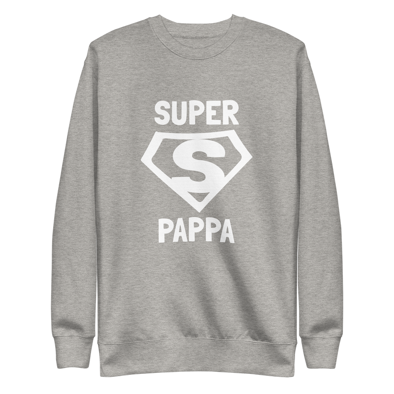 Sweatshirt med texten "SUPER PAPPA"
