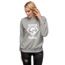 Sweatshirt med texten "SUPER MAMMA"
